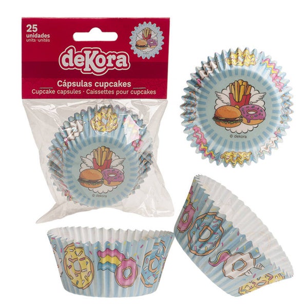 DeKora cupcake vormpjes Snacks - 25/pk