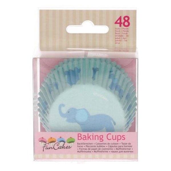 FunCakes Baking Cups Baby Blauw pk/48