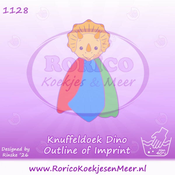 1128 - Knuffeldoekje Dino