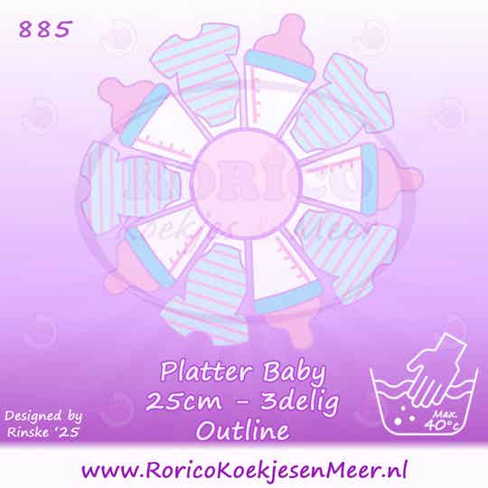 885 - Platter Baby - 25cm - 3delig