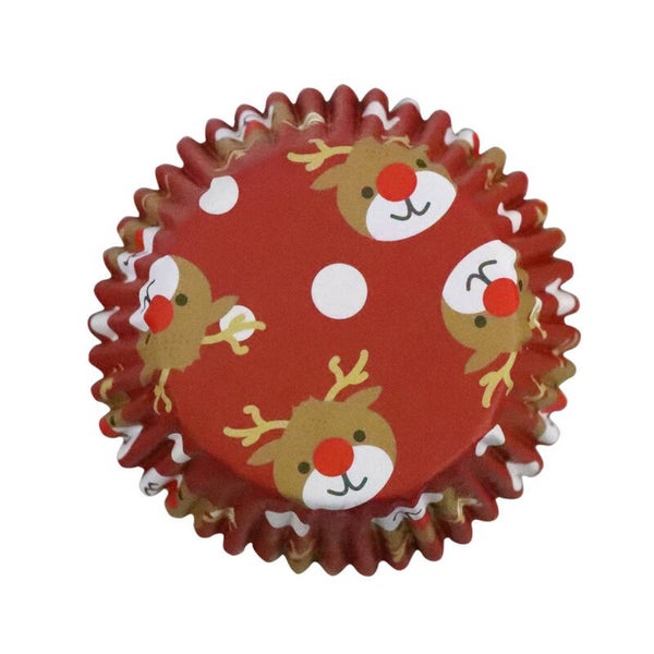 Cupcake Vormpjes PME folie Rendier 30 stuks
