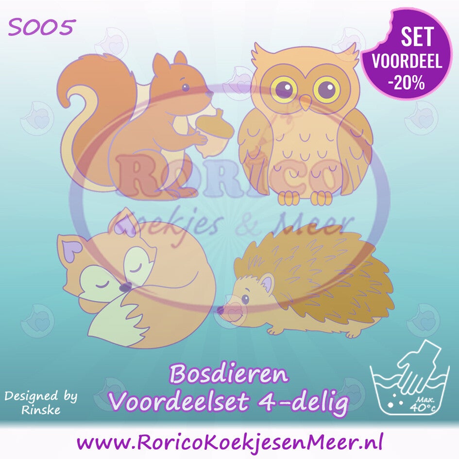 S005 - Voordeelset – Bosdieren (4-delig)