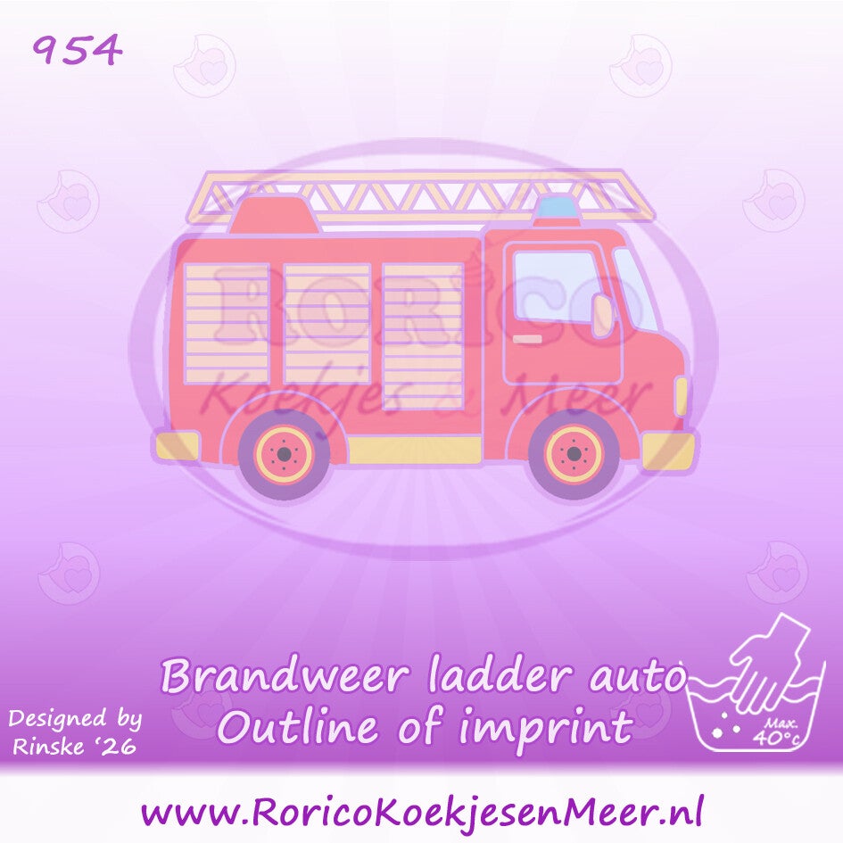 954 - brandweer ladder auto