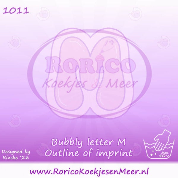 1011 - Bubbly letter M