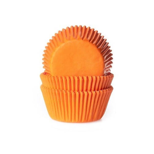 Cupcake Vormpjes HoM Oranje 50x33mm. 500st.