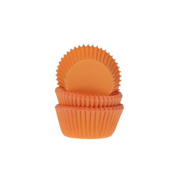 Cupcake Vormpjes HoM MINI oranje 35x23mm. 60st.