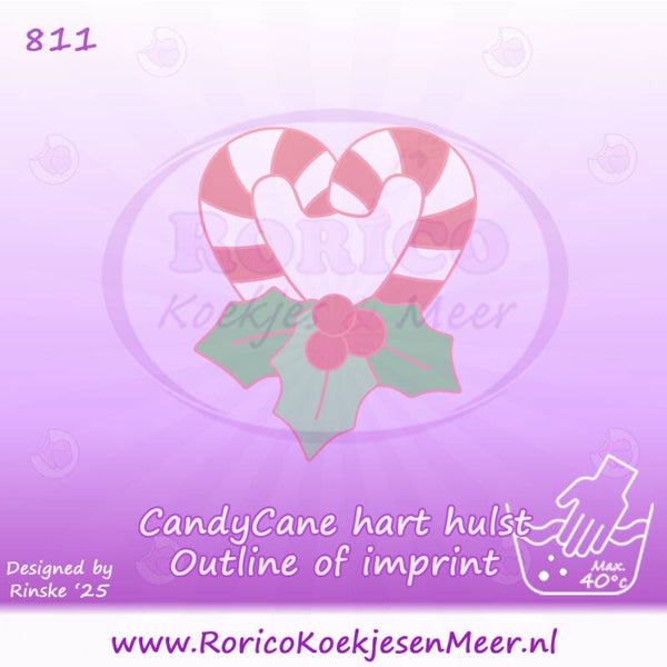 811 - Candycane hart hulst
