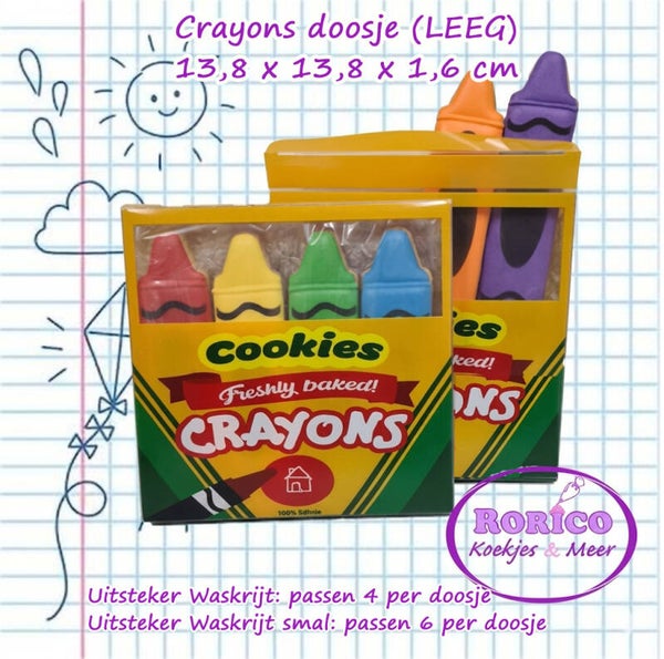 Doosje "Freshly baked Crayons" - leeg