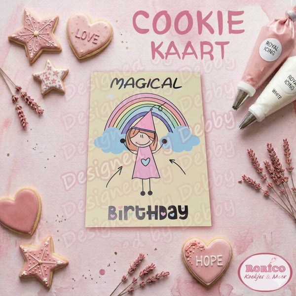 Magical Birthday - Wenskaart / Cookie Kaart