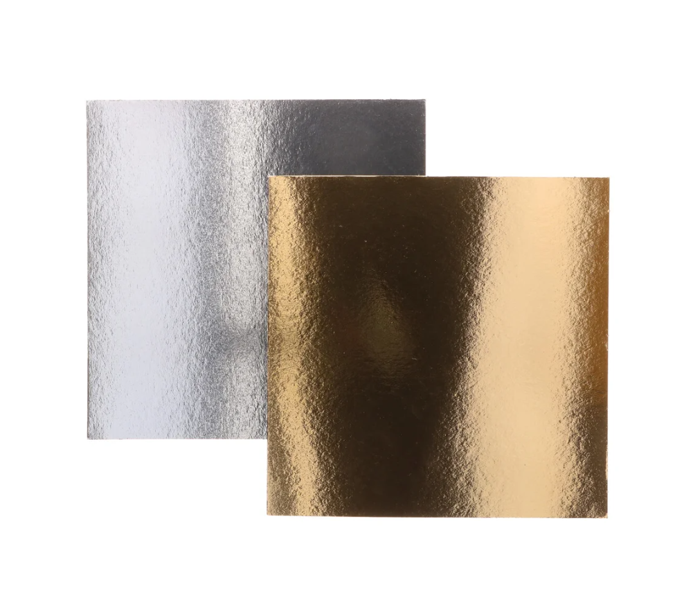 Funcakes Taart karton 30cm VK - set/3 - goud/zilver