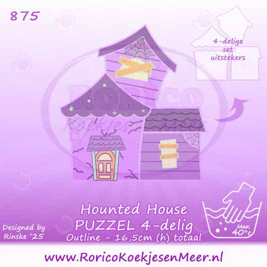 875 - Haunted House PUZZEL 4-delig