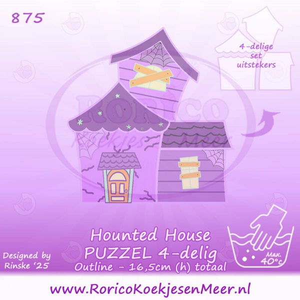 875 - Haunted House PUZZEL 4-delig
