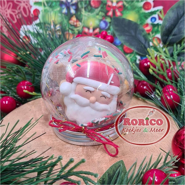 Snowglobe met 3 koekjes