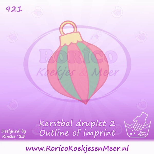 921 - Kerstbal Druplet 2