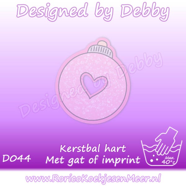D044 - Kerstbal met Hartje