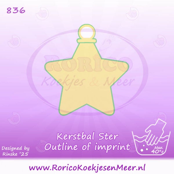 836 - Kerstbal ster