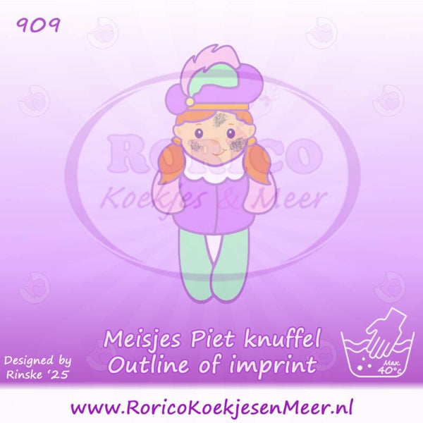 909 - Meisjes Piet Knuffel