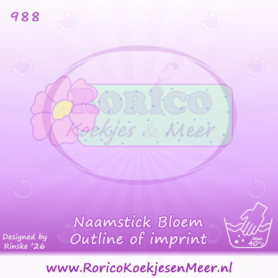 988 - Naamstick Bloem