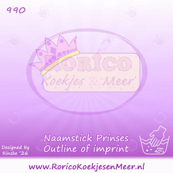 990 - Naamstick Prinses Kroontje