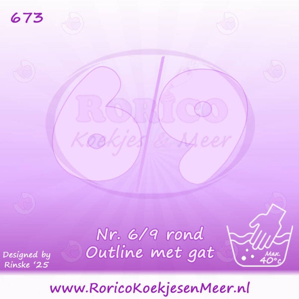 673 - Cijfer 6 / 9 rond