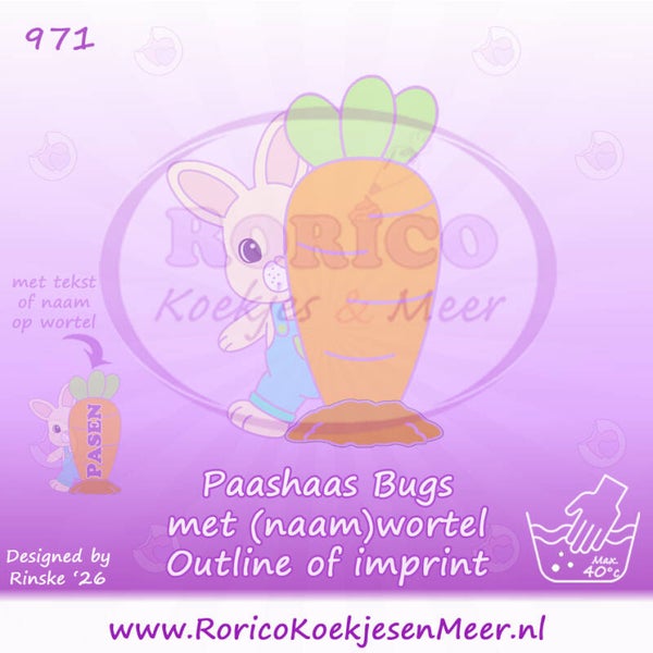 971 - Paashaas Bugs met (naam) wortel