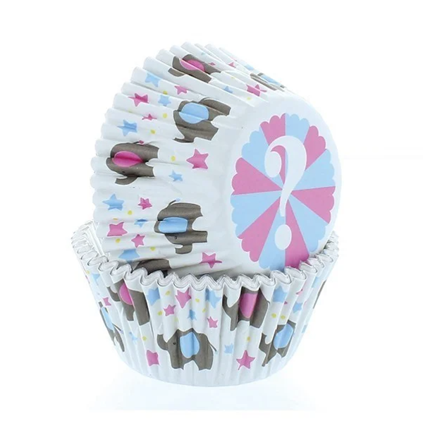 Cupcake vormpjes Culpitt Baby olifantjes - 50st