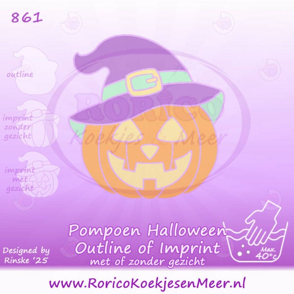 861 - Pompoen Halloween