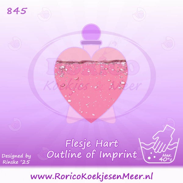 845 - Flesje Hart - parfum / potion