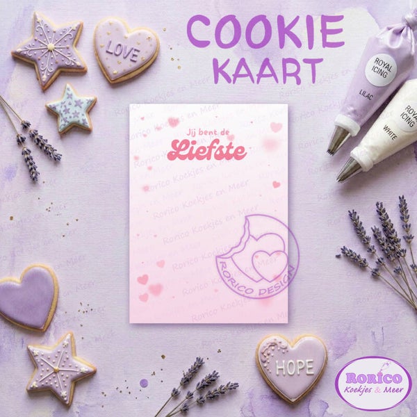 Jij bent de liefste - Cookie Kaart - Wenskaart Backer