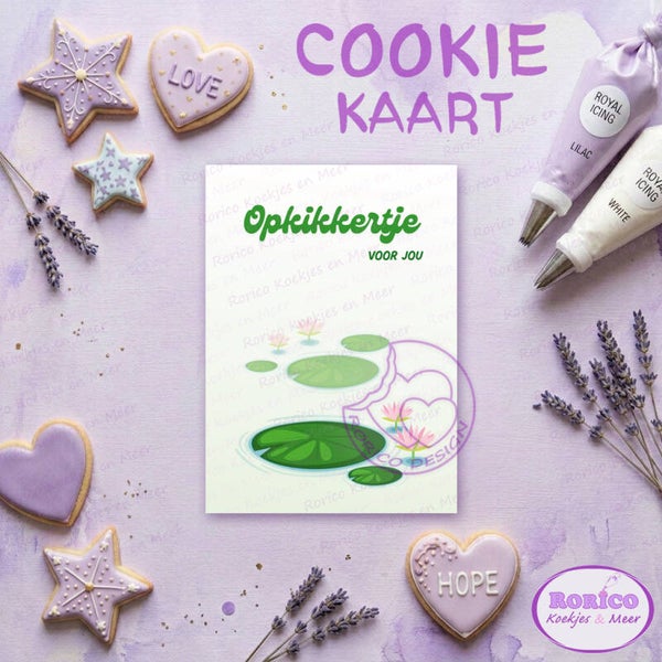 Opkikkertje - Cookie Kaart - Wenskaart Backer
