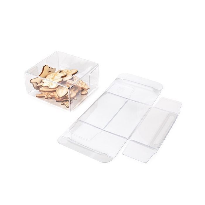 Plastic doosjes 7x7x3,7cm - set/10