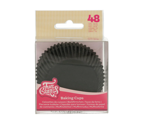 FunCakes Baking Cups Black pk/48