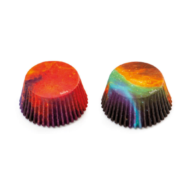 Decora Cupcake Vormpjes Galaxy Ø50x32(h) mm 36 stuks