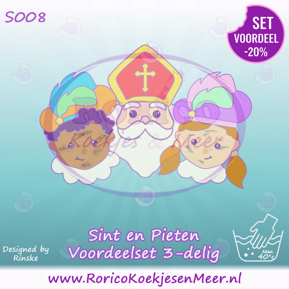 S008 - Voordeelset – Sinterklaas en Pieten (3-delig)