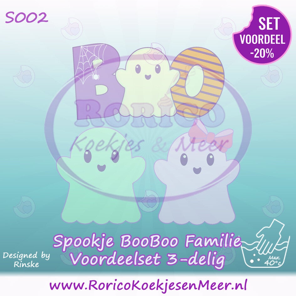 S002 - Voordeelset – Spookje BooBoo Familie (3-delig)