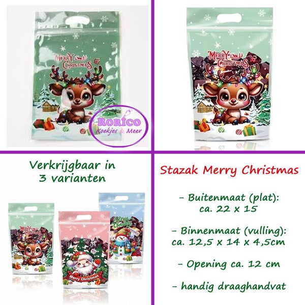 Rendier groen - stazak groot