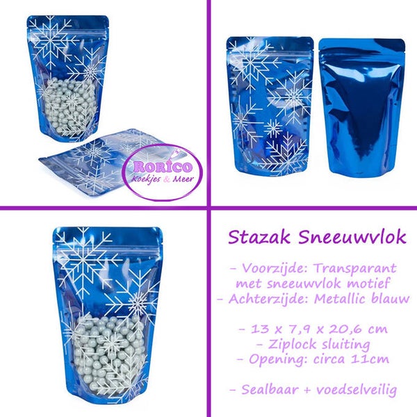 Sneeuwvlok Blauw - stazak medium