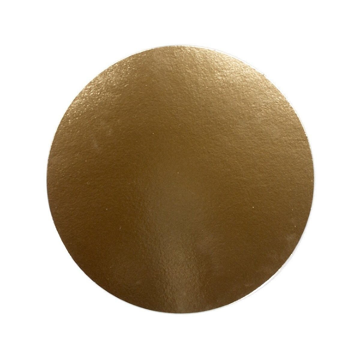 Taart karton 30cm rond - pak 16 stuks - goud/wit