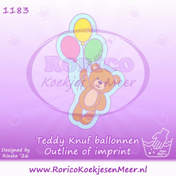 1183 - Teddy Knuf met Ballonnen