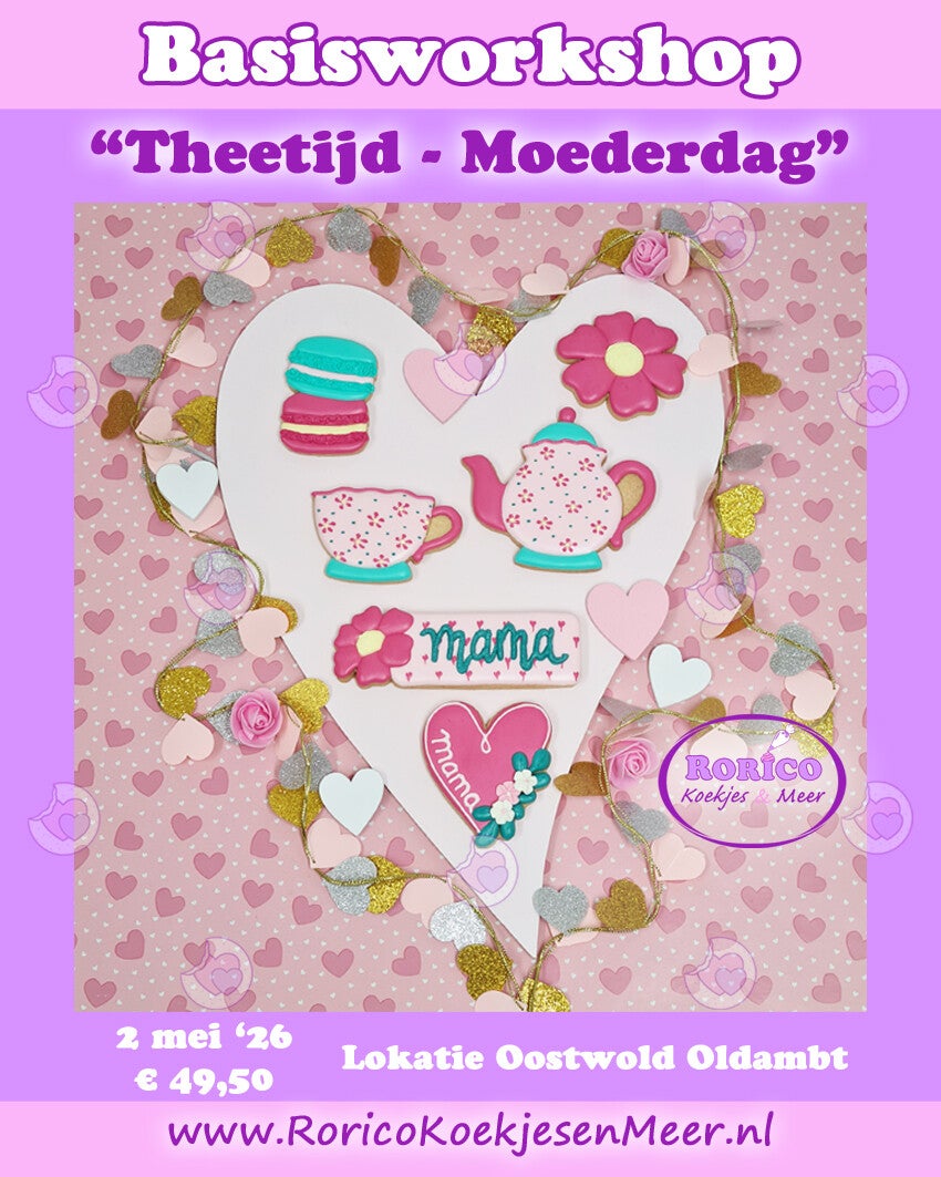 Basis workshop koekjes decoreren - MOEDERDAG - zaterdag 2 mei