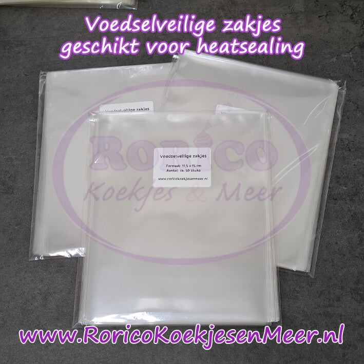 Koekzakjes 11,5x15cm - 50 stuks