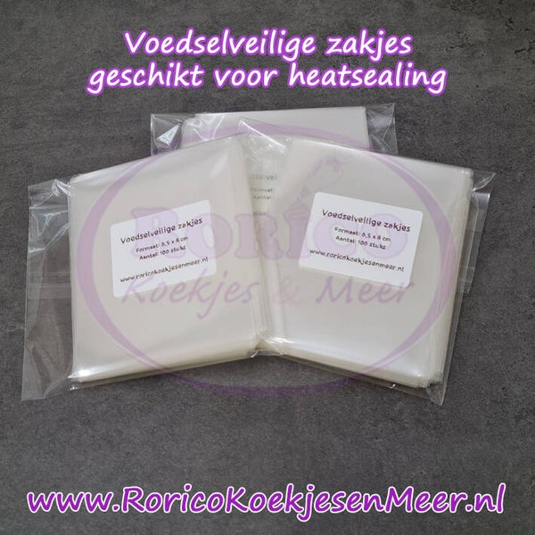 Koekzakjes 6,5x8cm - 100 stuks