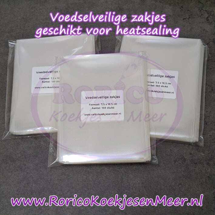 Koekzakjes 7,5x10,5cm - 100 stuks