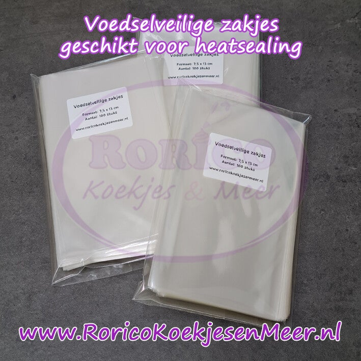 Koekzakjes 7,5x13cm - 100 stuks