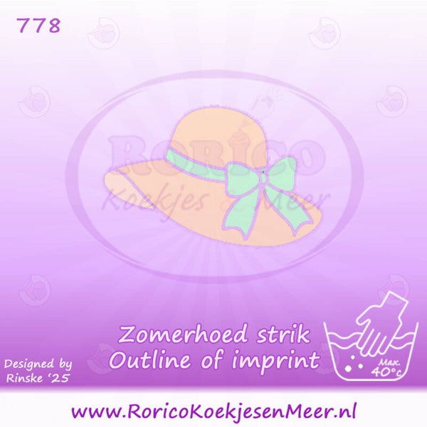 778 - Zomerhoed met strik