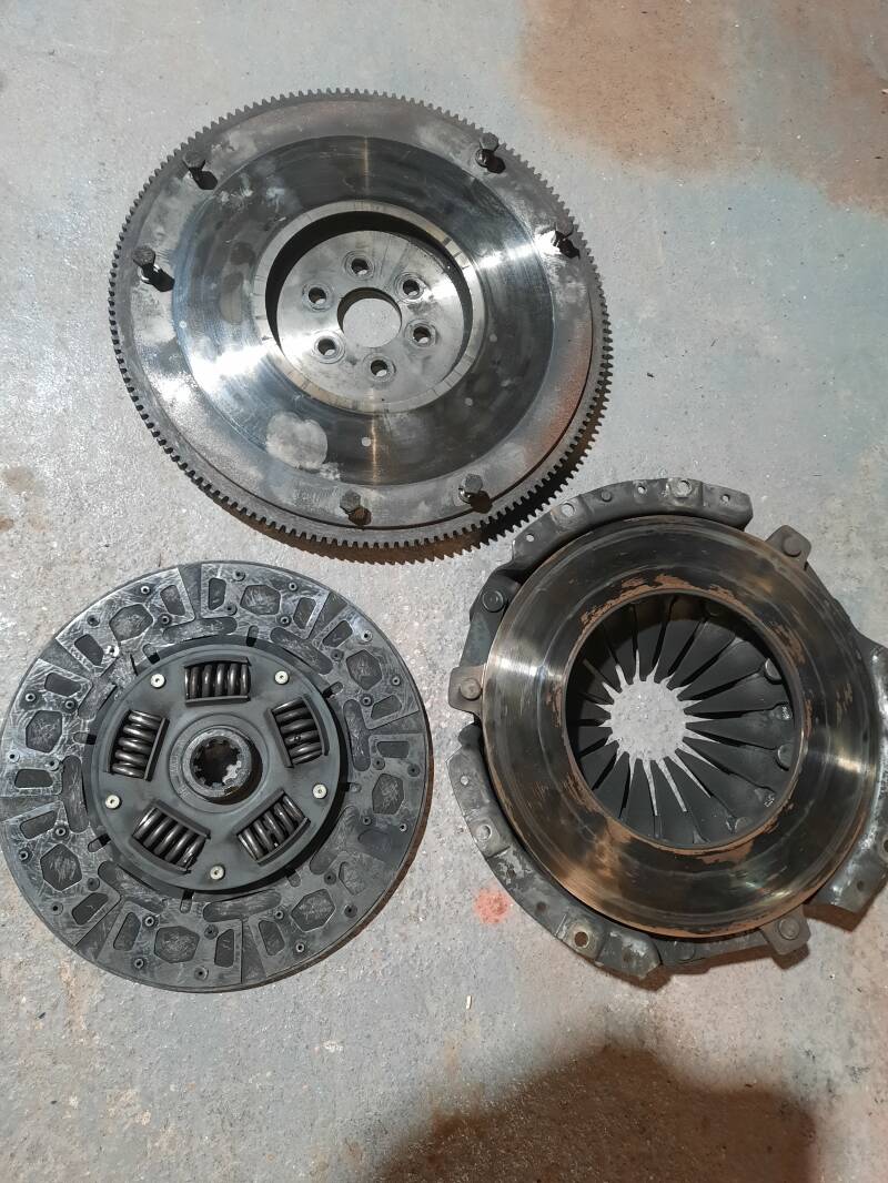 Worn out clutch on a 1967 Shelby GT350 Mustang
