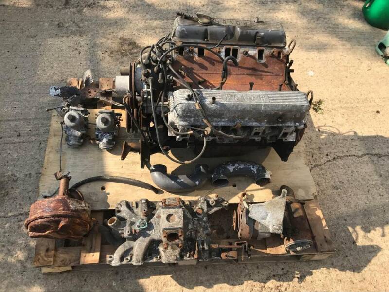 barn find rover v8 3500 engine with carbs