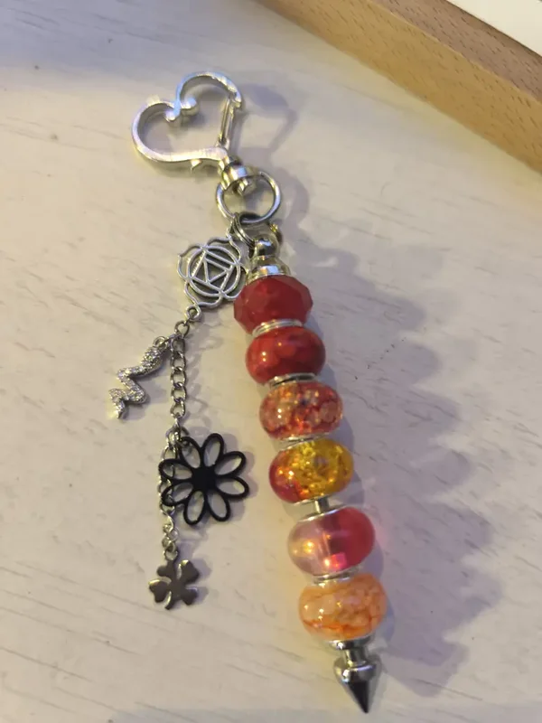 Porte-clés Orange et rouge