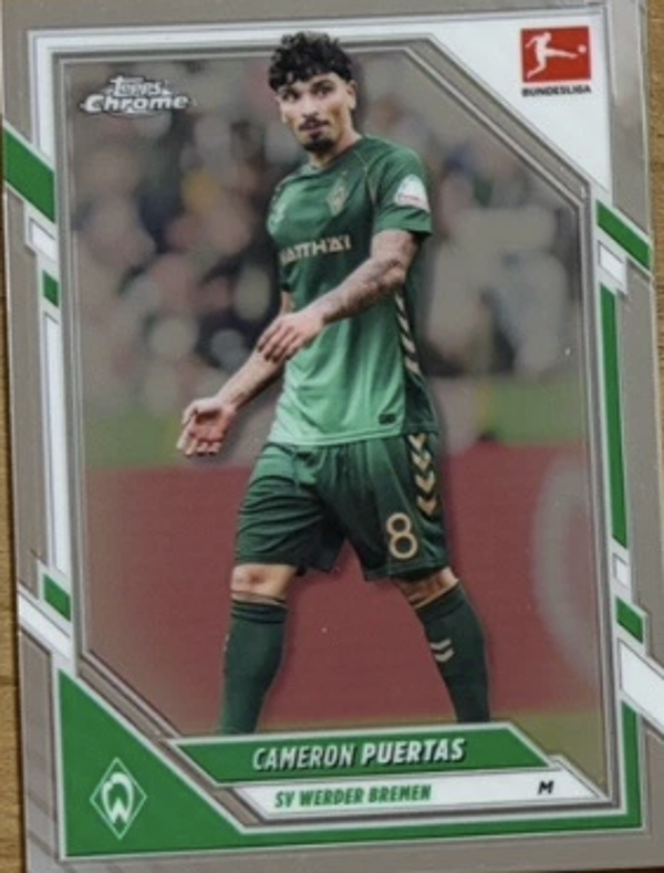 Topps Bundesliga Chrome 25/26 Cameron Puertas