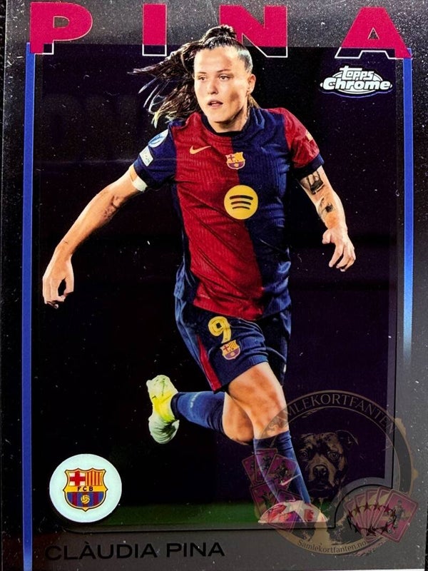 Topps UWCL Chrome 24/25 Clàudia Pina